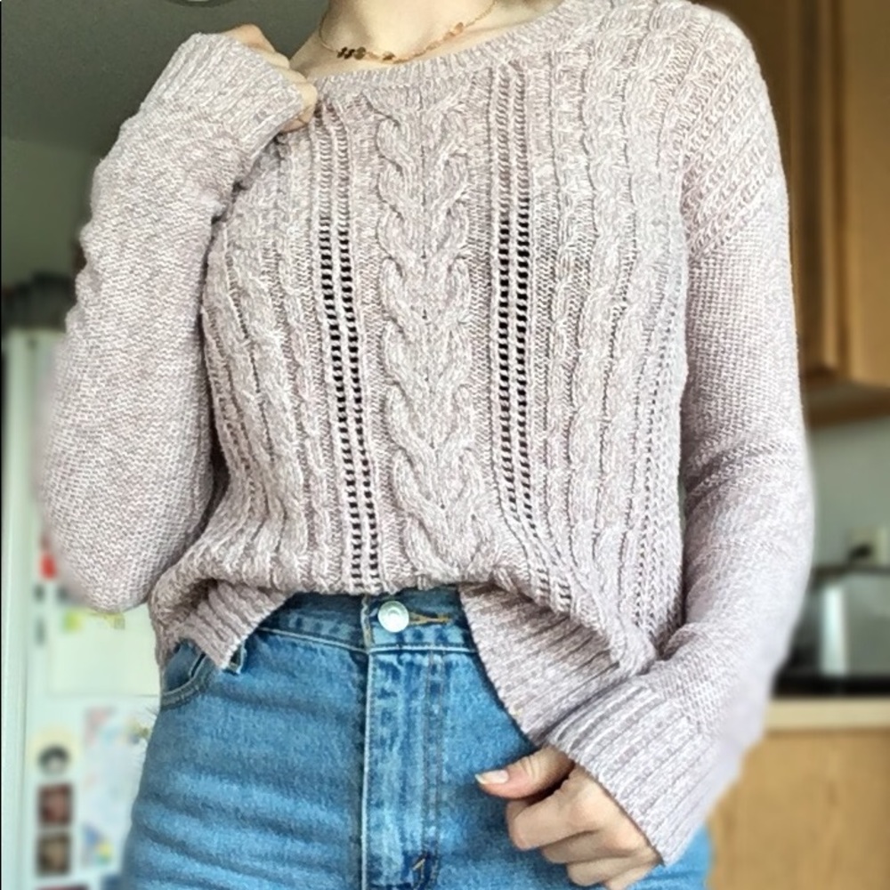 Loose knit sweater
